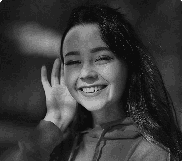 Woman with dark hair